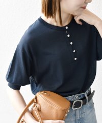 SHIPS any WOMEN/《追加予約》SHIPS any:〈接触冷感/手洗い可能〉ビジュー ヘンリーネック ニット プルオーバー/508203045