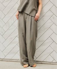 VERMEIL par iena/レーヨンリネンタンブラータックパンツ/508203047