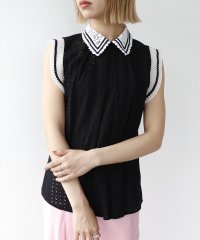 Three Four Time /スリーフォータイム Three Four Time レース刺繍ノースリーブブラウス ＠/508203198