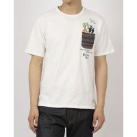 JEANS MATE/ジーンズメイト JEANS MATE BLUE STANDARD スラブアニマル プリント ポケットT/508203199