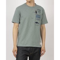JEANS MATE/ジーンズメイト JEANS MATE BLUE STANDARD スラブアニマル プリント ポケットT/508203199