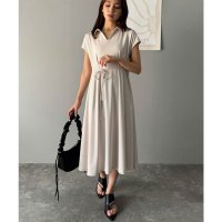 Classical Elf/クラシカルエルフ Classical Elf 選べる2丈！ウエストリボンスキッパー半袖ワンピース（UVカット ・接触冷感・防シワ機能付き ）/508203225