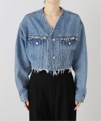 SLOBE IENA/QUIITO/キート ノーカラーデニムジャケット Q25SJ017/508203259