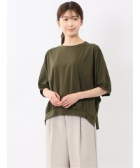 m.f.editorial/エムエフエディトリアル m.f.editorial 異素材切替 クルーネック ドルマンプルオーバー/508203323