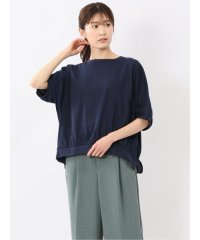 m.f.editorial/エムエフエディトリアル m.f.editorial 異素材切替 クルーネック ドルマンプルオーバー/508203323