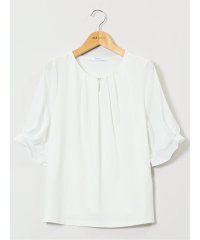 m.f.editorial/シルケットポンチ ビジュー付き 半袖プルオーバー/508203325