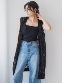 Droite Lautreamont/ドロワット ロートレアモン Droite lautreamont 刺繍レースジレ≪手洗い可能≫/508203352