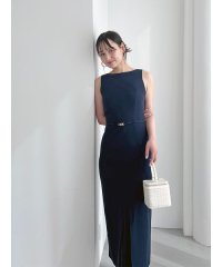 SNIDEL/SustainableベルティッドIラインワンピース/508203353
