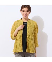 LOBJIE/【毎年人気・洗える・一部店舗限定】リップル生地バンドカラーシャツ/508203376