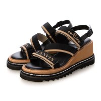 LANVIN en Bleu/ランバン オン ブルー LANVIN en Bleu ロゴストラップウェッジヒールサンダル/508205508