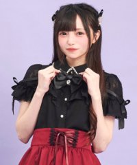 Secret Honey/シークレットハニー Secret Honey パール襟＆ショルダーリボンブラウス/508205524