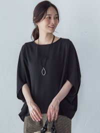 LAUTREAMONT/ロートレアモン LAUTREAMONT 【WEB限定】サテンフィールドレープブラウス≪セットアップ対応/洗濯機で洗える≫/508205612