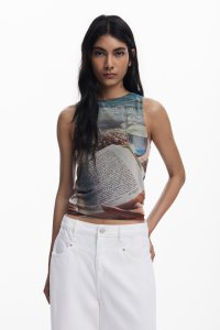 Desigual/デシグアル Desigual ノースリーブシャツ libro/508205625