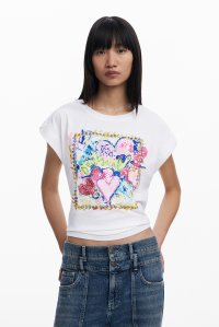 Desigual/デシグアル Desigual アートスクエアTシャツ/508205628