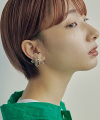 GOLDY/ゴールディ GOLDY クリア フラワー ピアス 1240209/508205650