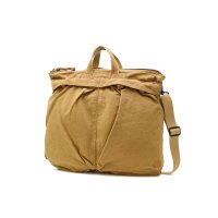 hobo/ホーボー hobo ヘルメットバッグ メンズ レディース 帆布 ショルダー バッグ キャンバス 大きめ 肩掛け ミリタリー B4 A4 6L 日本製 HELME/508205686