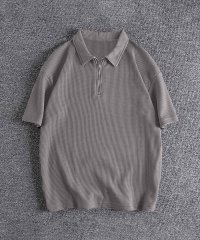 aimoha/アイモハ aimoha aimoha MEN プレミアムハーフジップカジュアルPolo/508205712