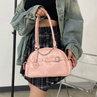non-hedge/ノンヘッジ non－hedge チェーンハートチャーム付きミニボストンバッグ/508205778