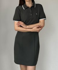 Louere/ルエレ Louere Louere ロゴ刺繍ミニポロワンピース/508205807