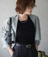 qualite/コットンシアークロップドシャツ/508205941