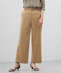 J.PRESS LADIES（LARGE SIZE）/【洗える・接触冷感・吸水速乾】ドライリネンストレッチ ワイド パンツ/508120023