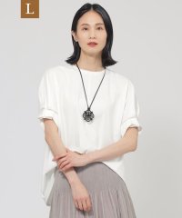 TRANS WORK(L)/【L】【ウォッシャブル】トリコットプルオーバーカットソー/508140614