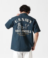 AVIREX/《WEB&DEPOT限定》COTTON LINEN SHIRT "BLUE ANGELS" / コットンリネンシャツ ブルーエンジェルス/508191541