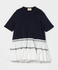UNITED ARROWS/エンブロ ティアードコンビ ショートスリーブ ニット/508192082