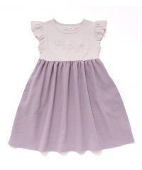 BeBe Petits Pois Vert/【店舗限定】袖フリルドッキングワンピース(95~150cm)/508194664