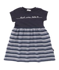 Noeil aime BeBe/【お揃い】天竺ｘボーダーワンピース(80~130cm)/508194703