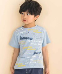Noeil aime BeBe/スラブ天竺トレインプリント半袖Tシャツ(80~130cm)/508194708