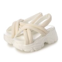 Mafmof/マフモフ Mafmof Mafmof(マフモフ)8cm厚底ボリュームソールクロスベルトパデットスポーツサンダル/508205554