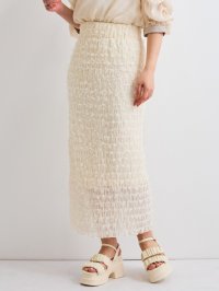 QUEENS COURT/クイーンズコート QUEENS COURT シャーリングシフォンタイトスカート≪手洗い可能≫/508206086