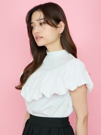 QUEENS COURT/クイーンズコート QUEENS COURT シルケットカットフリルトップス≪手洗い可能≫/508206430
