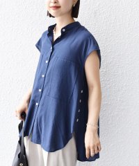 SHIPS WOMEN/【WEB限定】〈手洗い可能〉サイド ボタン バック レイヤード ブラウス/508206610