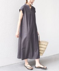 SHIPS WOMEN/《予約》【WEB限定】〈手洗い可能〉RLコーティング リネン ワンピース/508206617