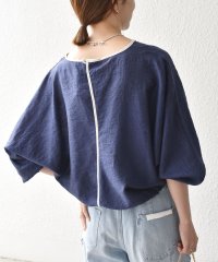SHIPS any WOMEN/SHIPS any:〈洗濯機可能〉フラワー ジャカード ドルマン パイピング ブラウス/508206623