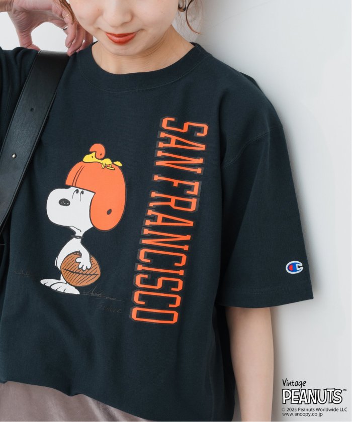 予約》Champion/チャンピオン SNOOPY NEWYORK TSH（Tシャツ