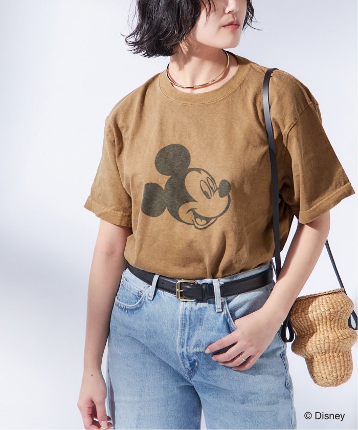 美品ジャーナルスタンダードレザージュmickey Tシャツ MICKEY】ピグメントTシャツ（Tシャツ／カットソー）｜JOURNAL