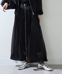 MAISON BREEZE reveur/メゾンブリーズレヴール MAISON BREEZE reveur 箔オーガンジーフロントジップスカート trc/508206848