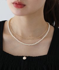 BLUEEAST/ブルーイースト BLUEEAST ウェーブ＆パールネックレス / ニッケルフリー/508206860