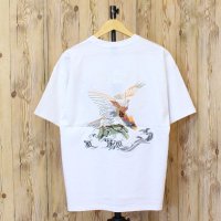 TopIsm/トップイズム TopIsm Tシャツ メンズ 半袖 刺繍入り スカジャンの柄Tシャツ コットン100% 綿100% クルーネック 男女兼用 ユニセックス 和柄 /508206875