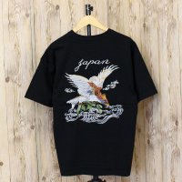 TopIsm/トップイズム TopIsm Tシャツ メンズ 半袖 刺繍入り スカジャンの柄Tシャツ コットン100% 綿100% クルーネック 男女兼用 ユニセックス 和柄 /508206875