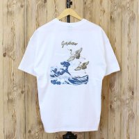 TopIsm/トップイズム TopIsm Tシャツ メンズ 半袖 刺繍入り スカジャンの柄Tシャツ コットン100% 綿100% クルーネック 男女兼用 ユニセックス 和柄 /508206875