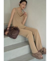 emmi atelier/リネン混ニットパンツ/508206892