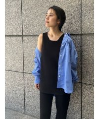 emmi atelier/リネン混ロングニットタンク/508206893