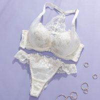 palissee/パリーゼ Palissee 【脇高】【EFカップ】フロントホックブラ＆バックレースTバック 【返品不可商品】/508206952
