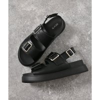 Honeys/ハニーズ Honeys バックバンドサンダル サンダル 靴 シューズ 厚底ソール 厚底 合皮 フェイクレザー 屈曲ソール 屈曲 太ベルト バックル レディース/508207274