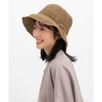 Honeys/ハニーズ Honeys たためるリボン付つば広帽 帽子 ハット つば広帽 ポケッタブル サイズ調整 雑材 リボン スカラップ 日差し対策 フェミニン 夏 白 レ/508207275
