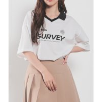 Honeys/ハニーズ Honeys 衿付ゆるゲームトップス トップス カットソー 半袖 ゲームトップス 襟付き ゆったり ロゴ メッシュ スポーティー ストリート レディー/508207320